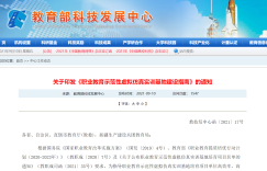重磅！教育部科技发展中心：关于印发《职业教育示范性虚拟仿真实训基地建设指南》的通知