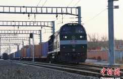 第10万列中欧班列经阿拉山口口岸出境