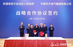 自治区人民政府与东方电气集团在京签署战略合作协议