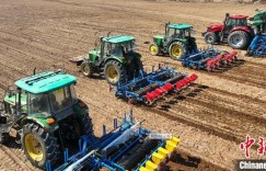 新疆兵团：春耕标准化操练 奏响棉花春播序曲