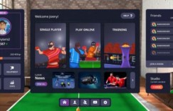 VR乒乓球游戏《Eleven Table Tennis》游戏重新设计UI界面曝光