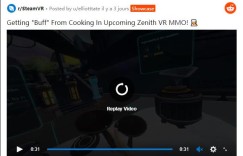 《VR MMO Zenith》即将推出 游戏烹饪机制短片视频公布