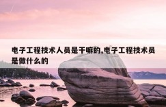 电子工程技术人员是干嘛的,电子工程技术员是做什么的