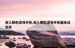 双人联机游戏手机,双人联机游戏手机版末日生存