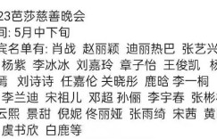 芭莎慈善晚会网传名单来了,又可以看到帅哥美女的红毯了……